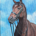 paard 24x30cm